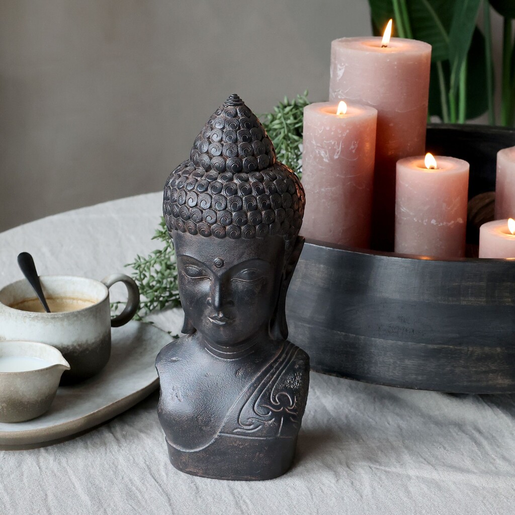 Chic Antique Deko Buddha aus Polyresin online kaufen bei SKANDEKO (Ansicht 2)