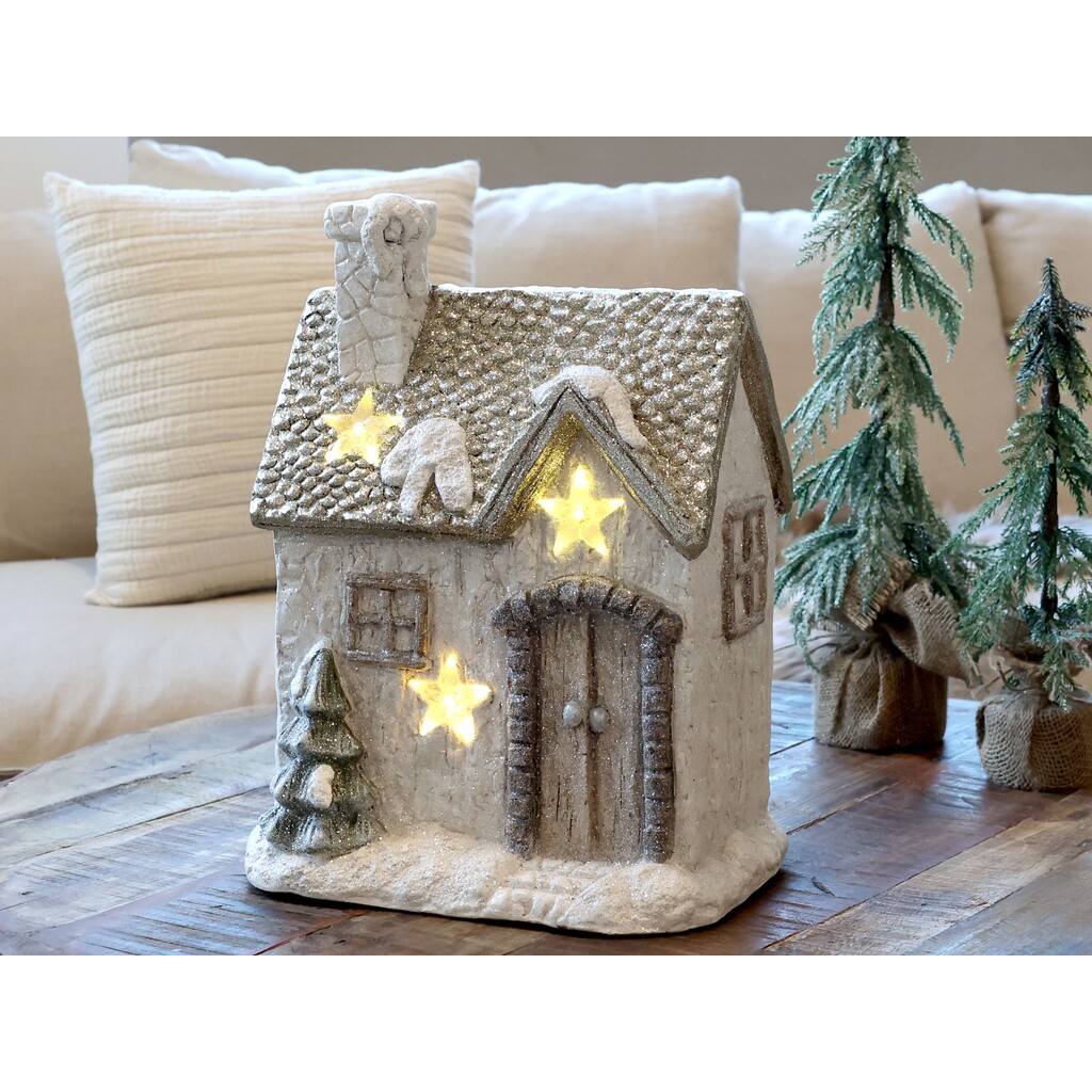 Deko Haus mit LED Stern