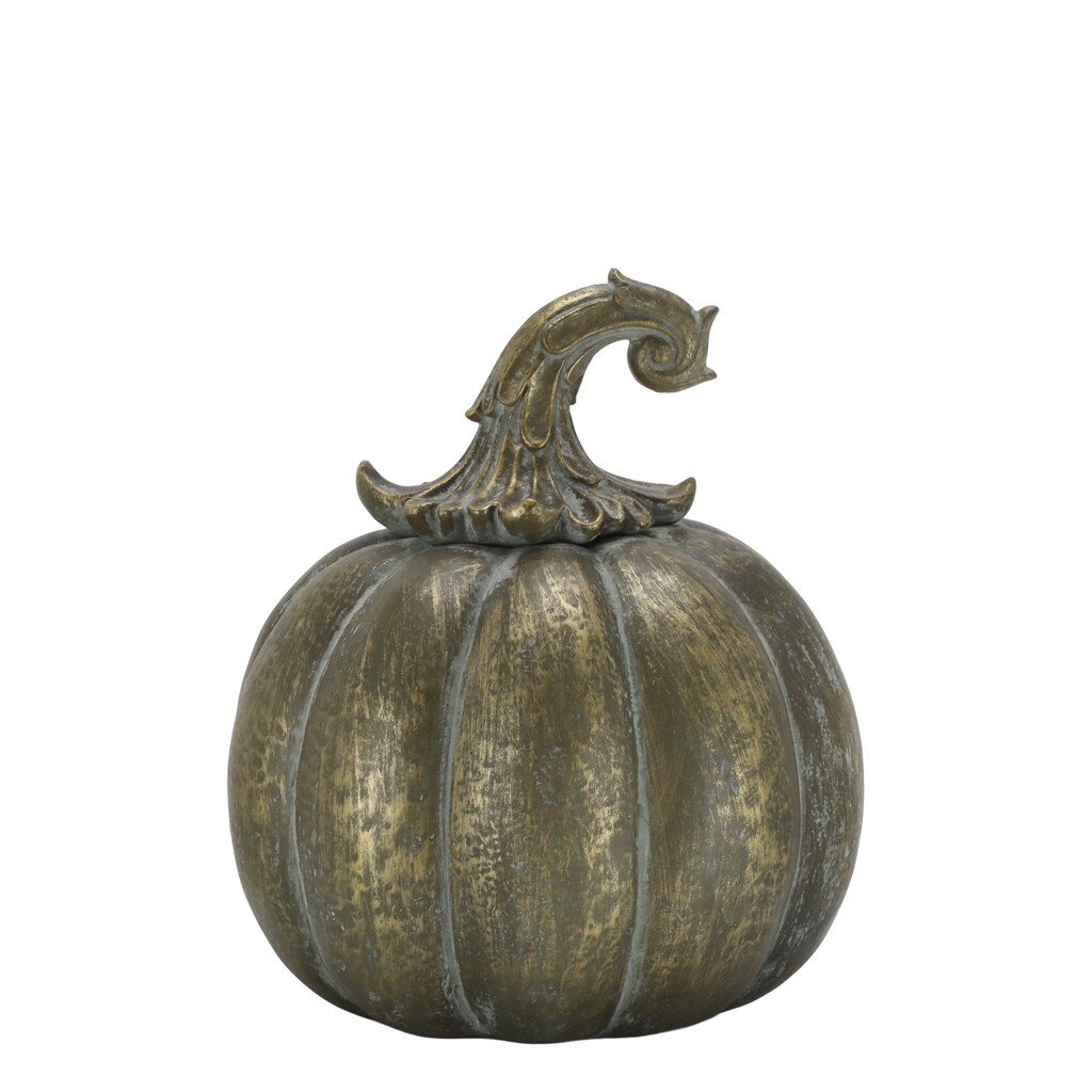 Chic Antique Deko Kürbis im Messing Look online kaufen bei SKANDEKO