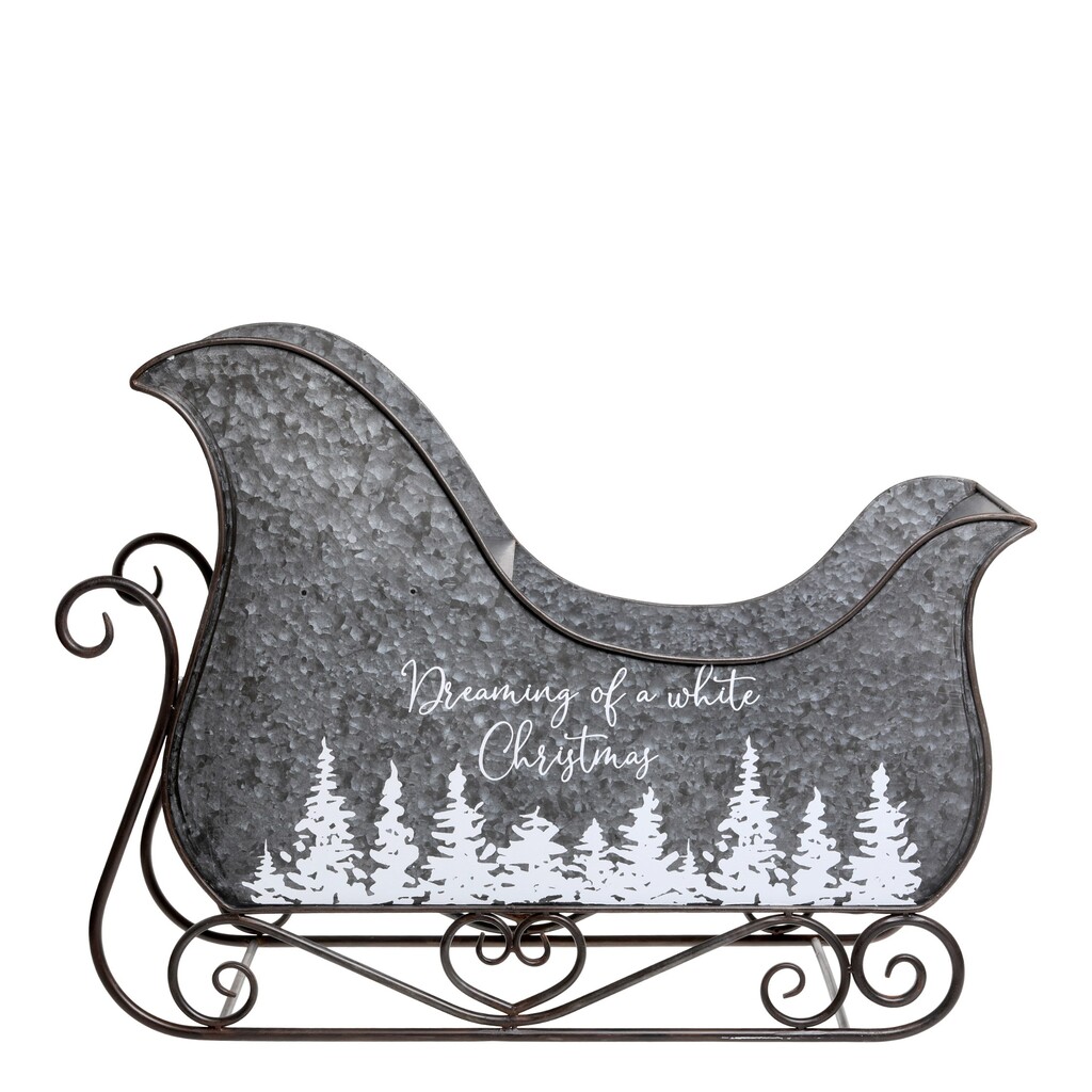 Chic Antique Deko Schlitten mit Motiv online kaufen bei SKANDEKO