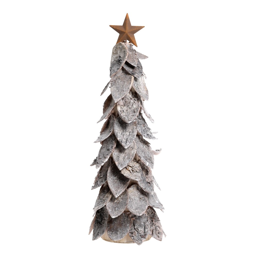 Chic Antique Deko Weihnachtsbaum aus Birkenrinde mit Stern online kaufen bei SKANDEKO