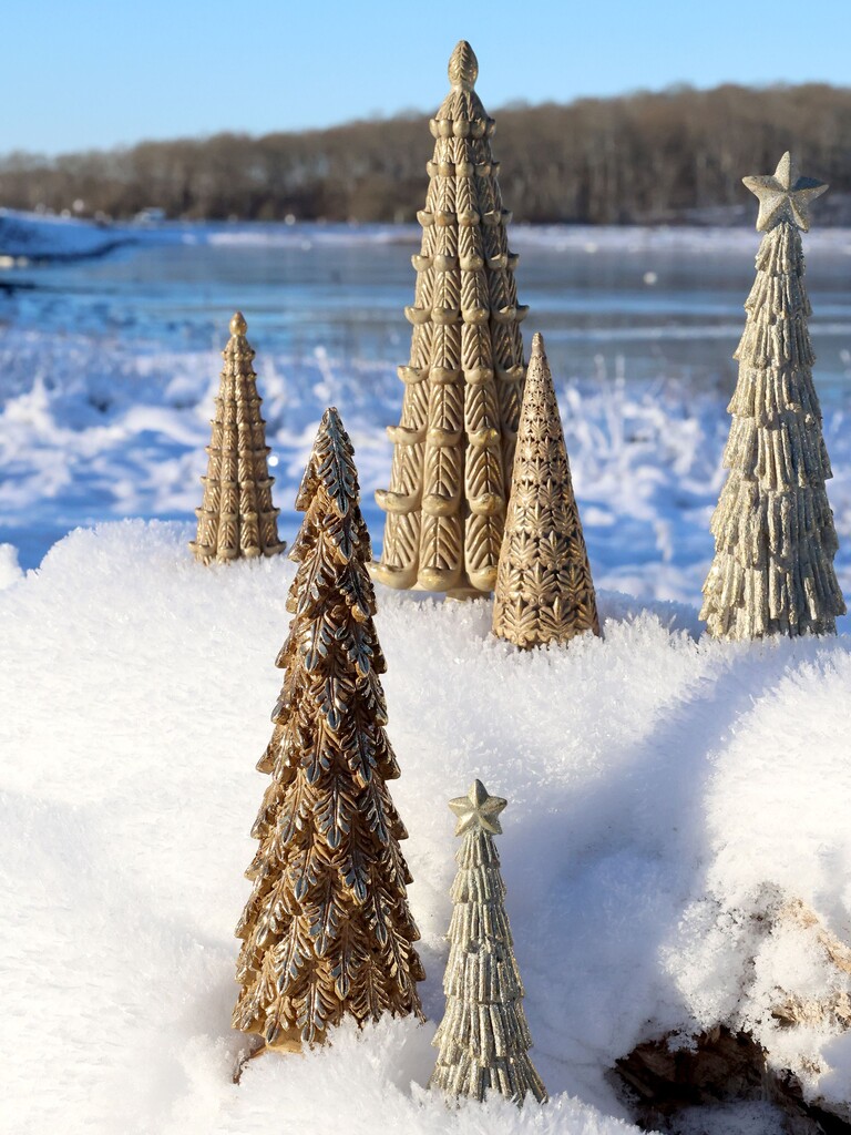 Chic Antique Deko Weihnachtsbaum mit Glitzer online kaufen bei SKANDEKO (Ansicht 2)