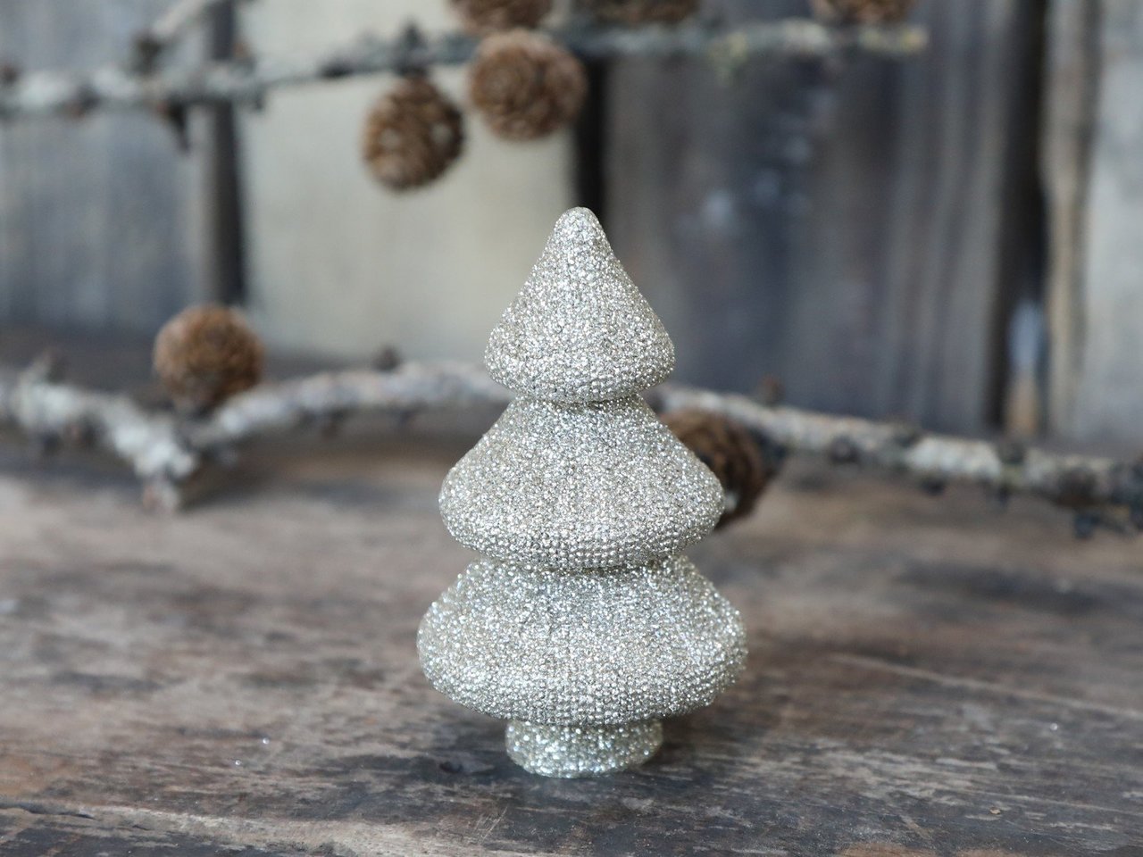 Chic Antique Dekofigur Weihnachtsbaum mit Glitzer online kaufen bei SKANDEKO (Ansicht 2)
