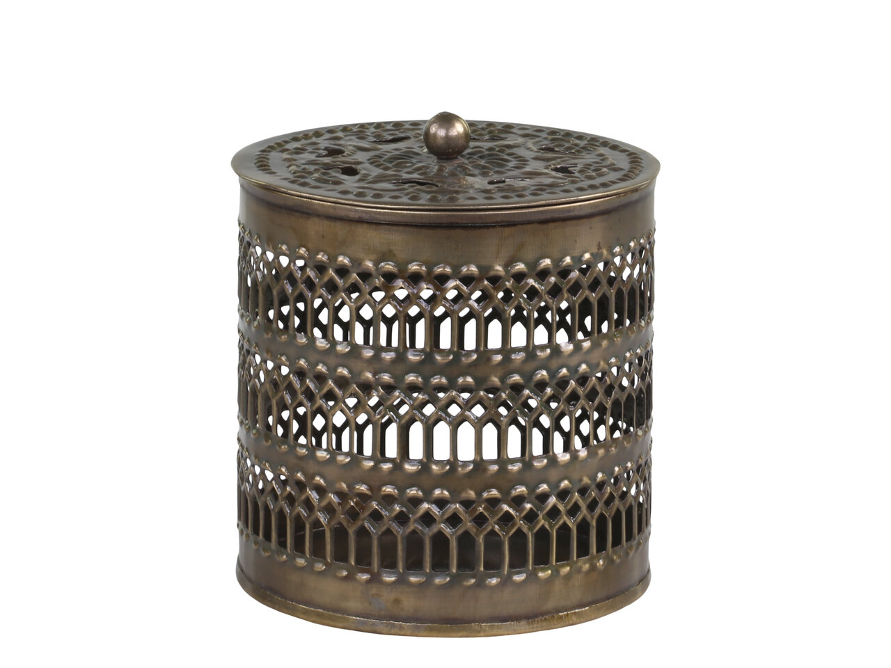 Chic Antique Dose mit Deckel und Muster online kaufen bei SKANDEKO