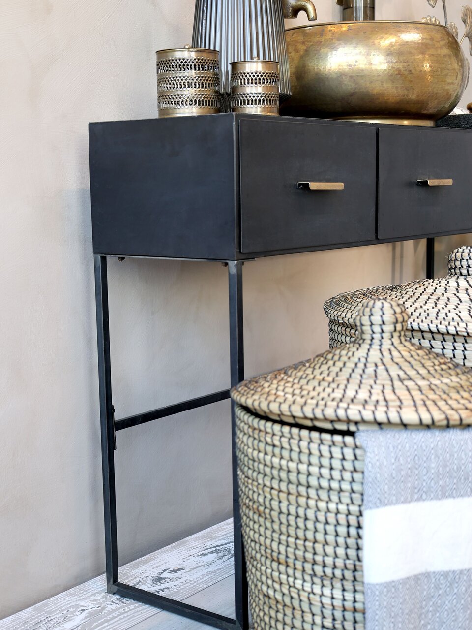 Chic Antique Dose mit Deckel und Muster online kaufen bei SKANDEKO (Ansicht 2)