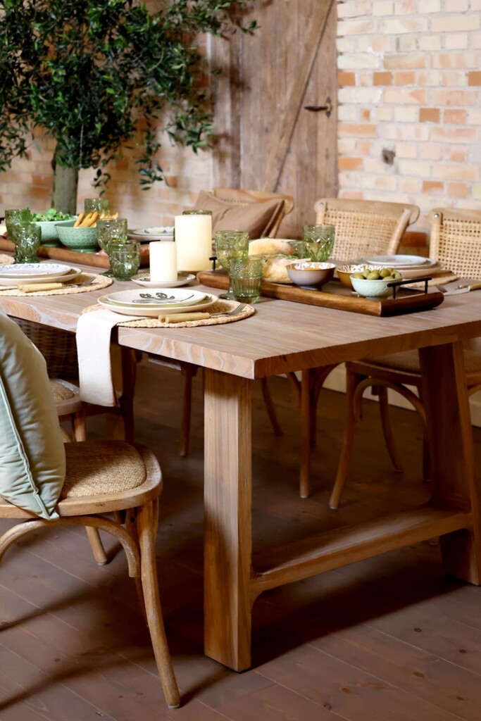 Chic Antique Esstisch aus Recyclingholz | Französischer Landhausstil Vintage