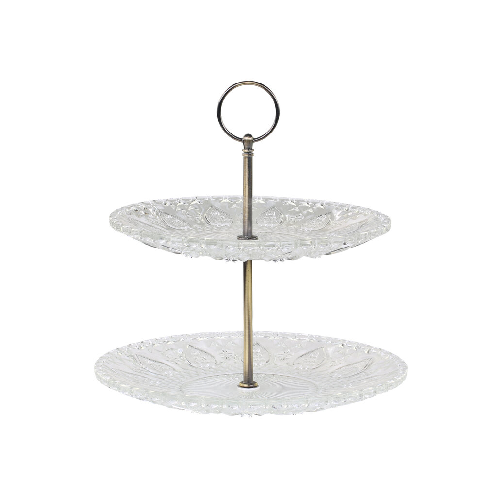 Chic Antique Etagere mit 2 Glastellern online kaufen bei SKANDEKO