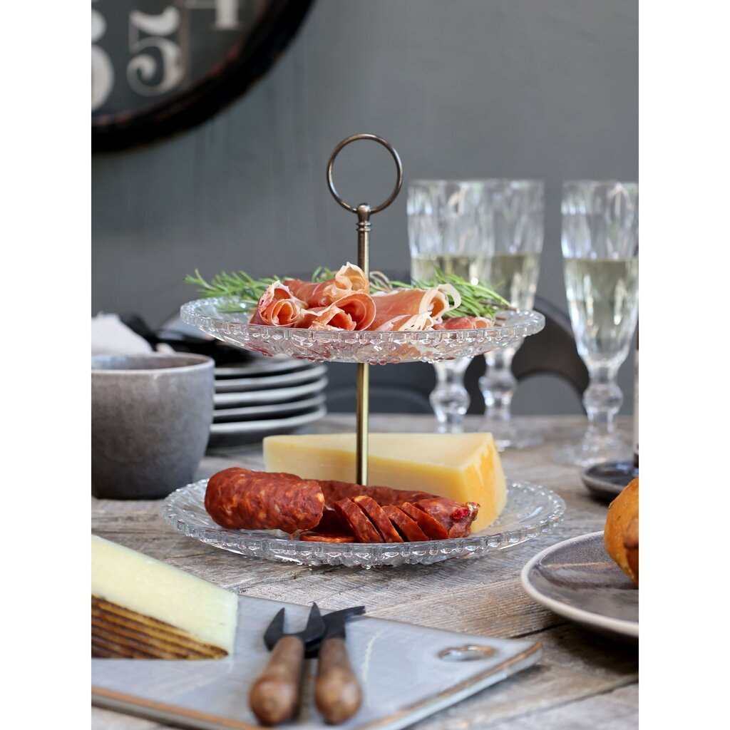 Chic Antique Etagere mit 2 Glastellern online kaufen bei SKANDEKO (Ansicht 2)
