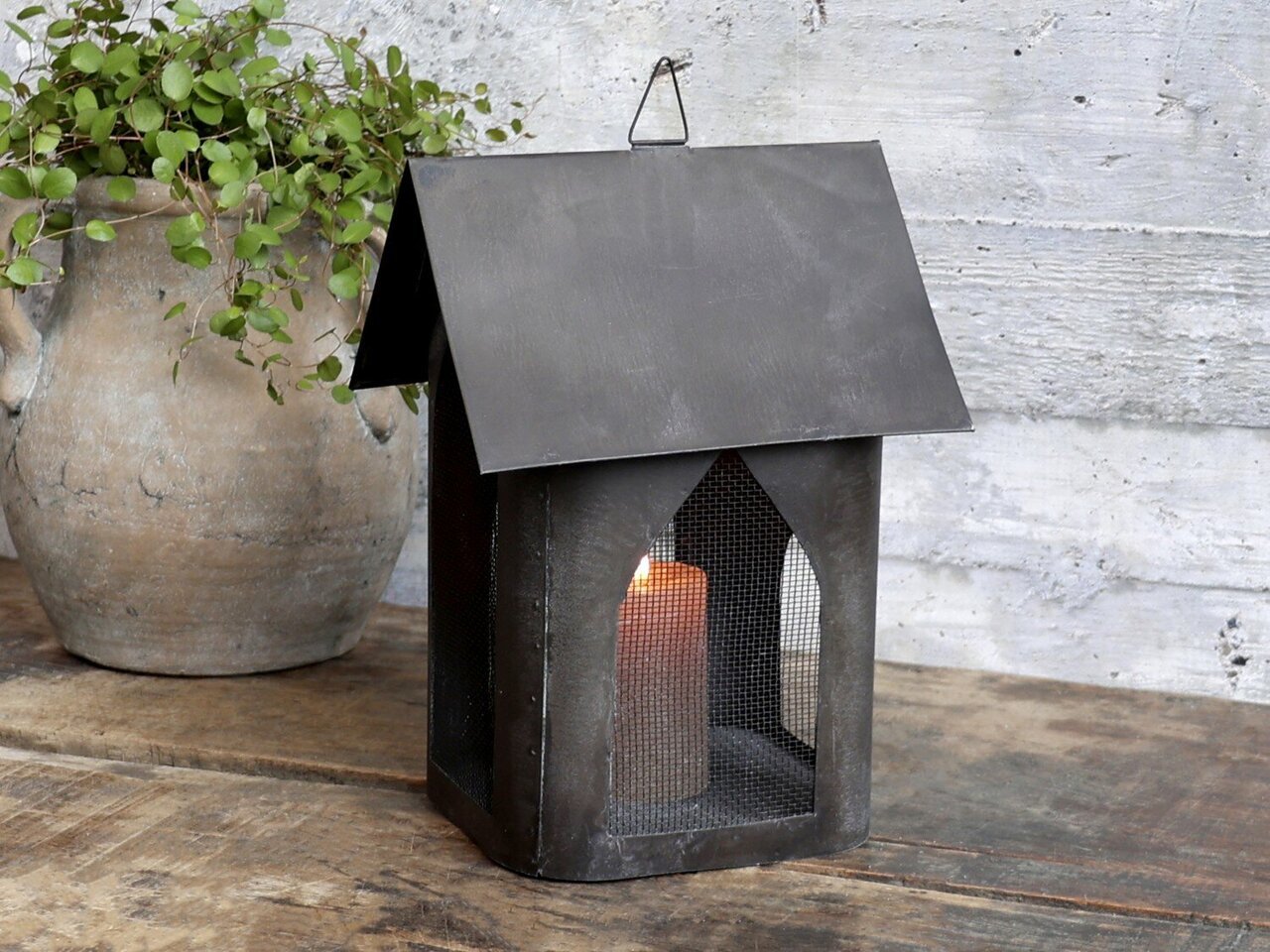 Chic Antique Fil de fer Lichthaus mit Aufhängung online kaufen bei SKANDEKO (Ansicht 2)
