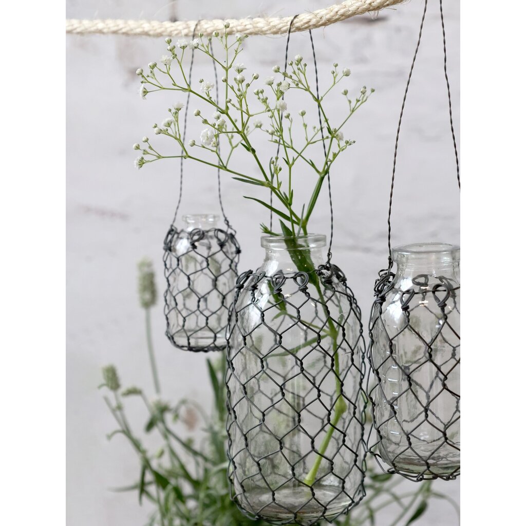 Chic Antique Fil de fer Windlicht aus Glas online kaufen bei SKANDEKO (Ansicht 2)