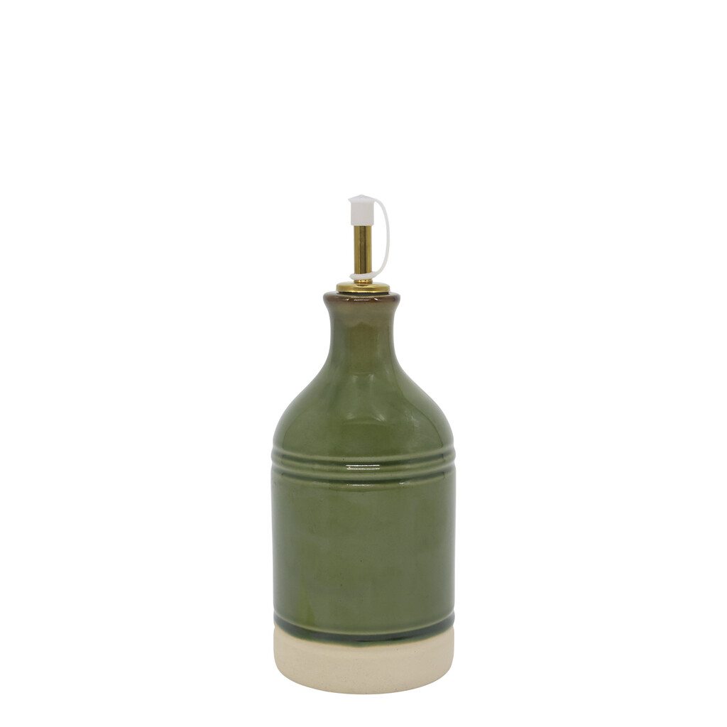 Steingut-Flasche mit Weinausgießer