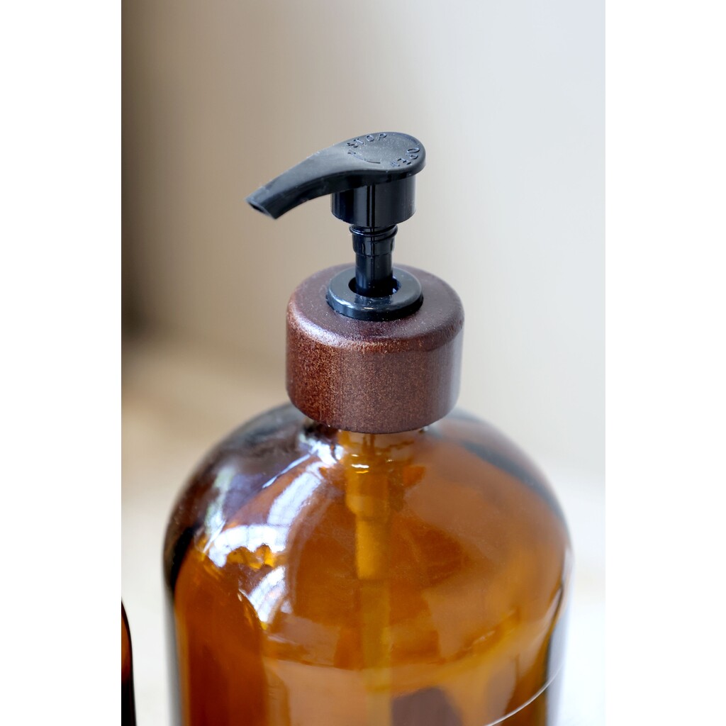 Flasche Spender mit Pumpe Conditioner Aufschrift