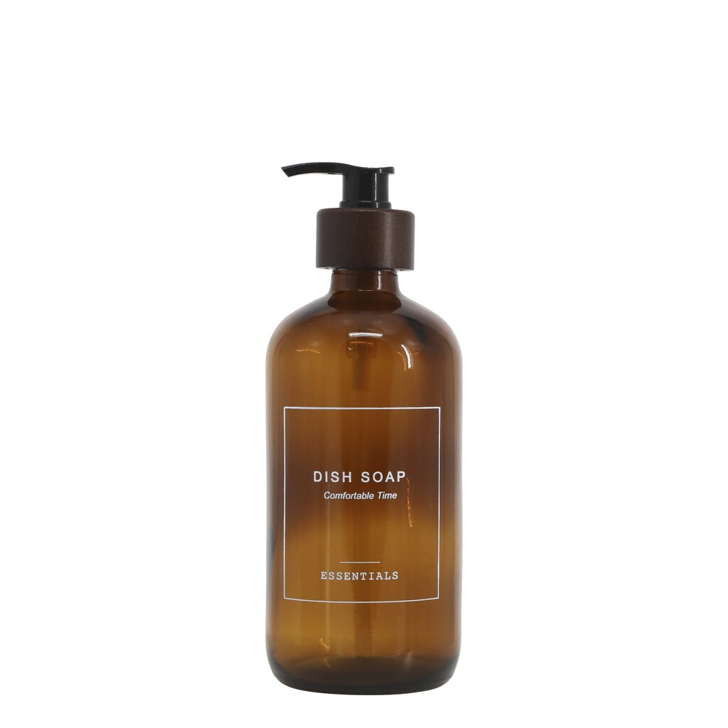 Flasche, Spender mit Pumpe mit Dish Soap Aufschrift