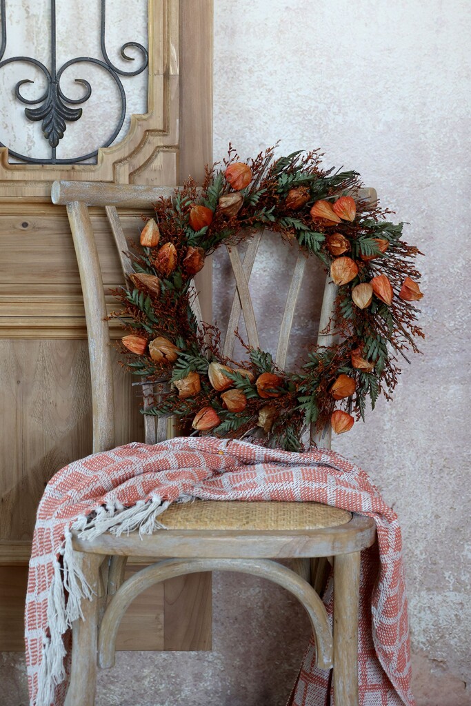 Chic Antique Fleur Blumenkranz mit Physalis online kaufen bei SKANDEKO (Ansicht 2)