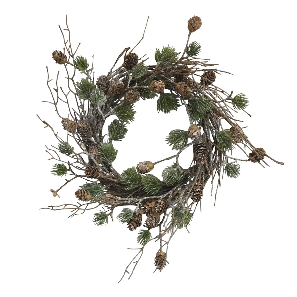 Chic Antique Fleur Kranz aus Zedernholz mit Zapfen online kaufen bei SKANDEKO