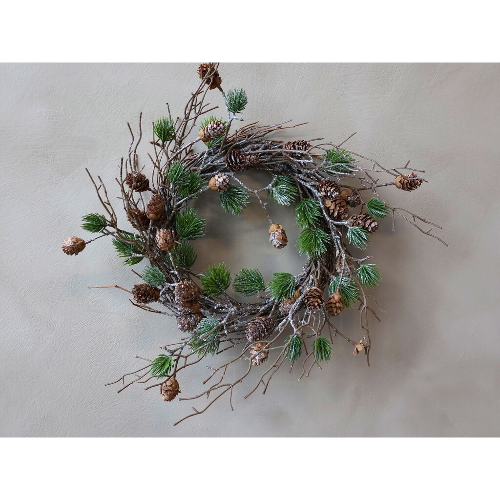 Chic Antique Fleur Kranz aus Zedernholz mit Zapfen online kaufen bei SKANDEKO (Ansicht 2)