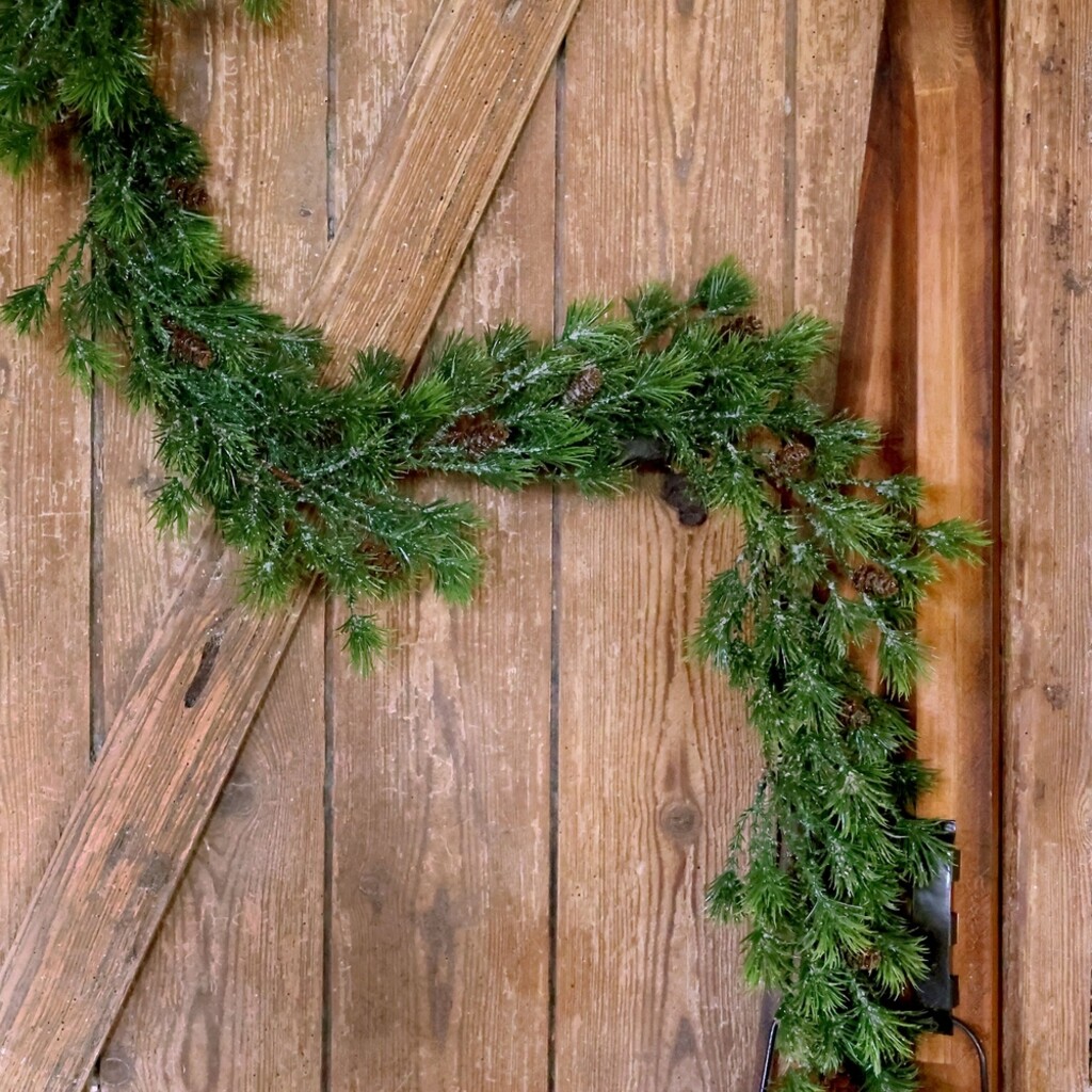 Künstliche Tannen-Girlande Ranke mit Zapfen 180 cm