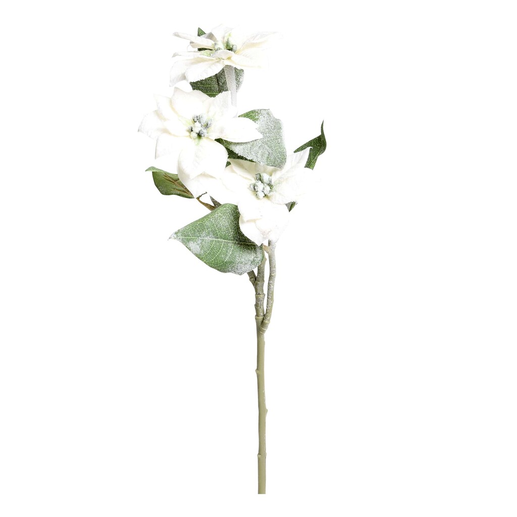 Chic Antique Fleur Weihnachtsstern mit Schnee und Glitzer online kaufen bei SKANDEKO