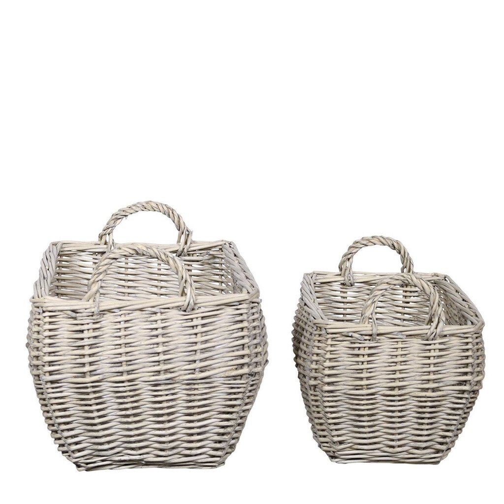 Chic Antique Französischer Weidenkorb mit Henkel 2er-Set online kaufen bei SKANDEKO