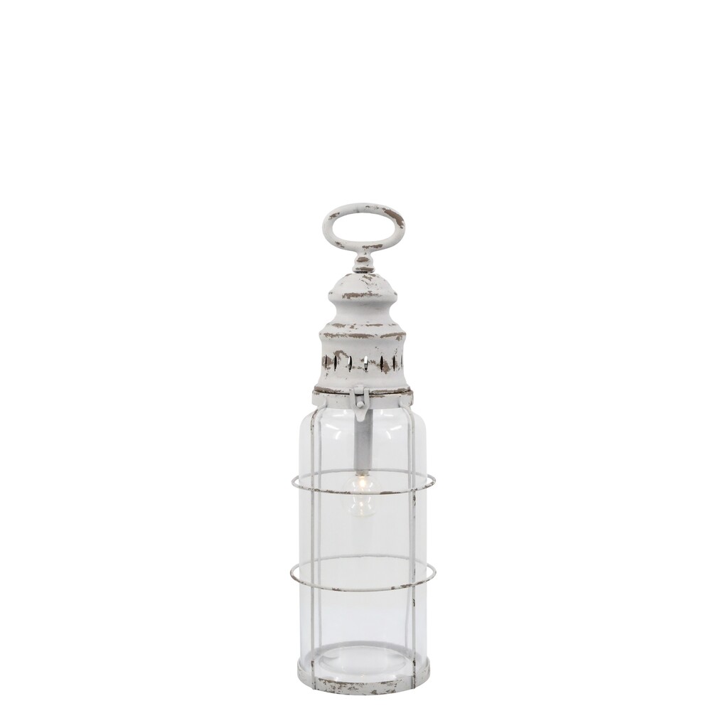 Chic Antique Französische Stalllaterne inkl. Birne & Timer online kaufen bei SKANDEKO