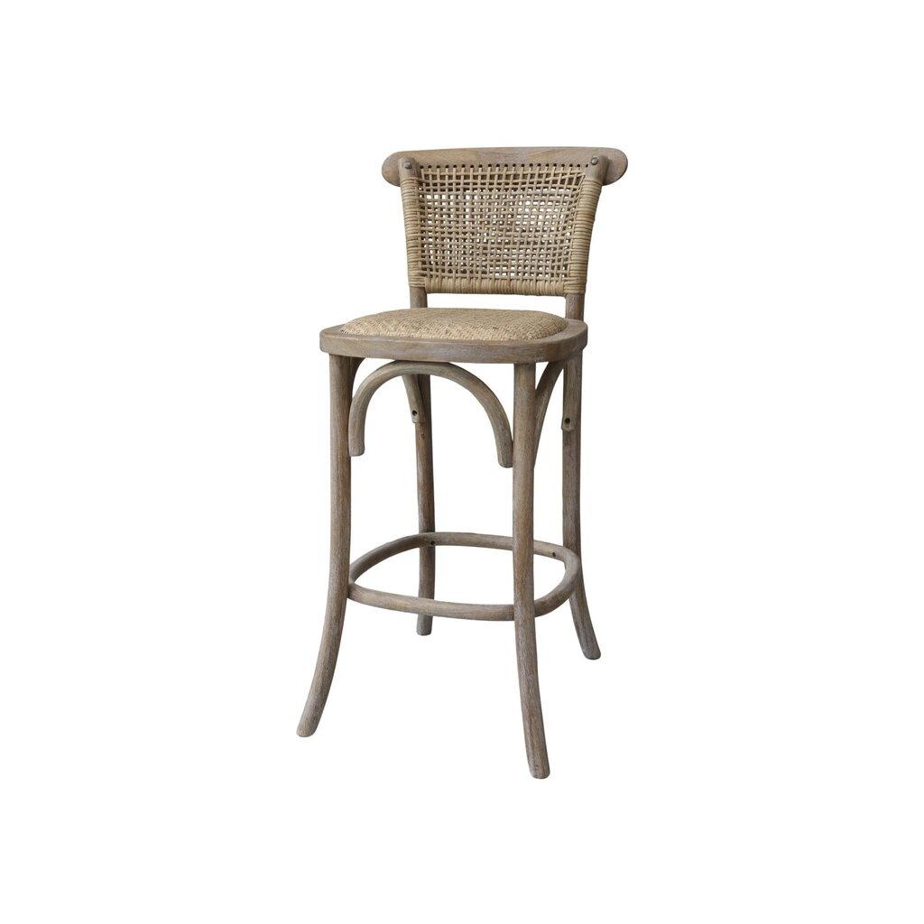 Chic Antique Französischer Barhocker mit Sitz und Rückenlehne online kaufen bei SKANDEKO