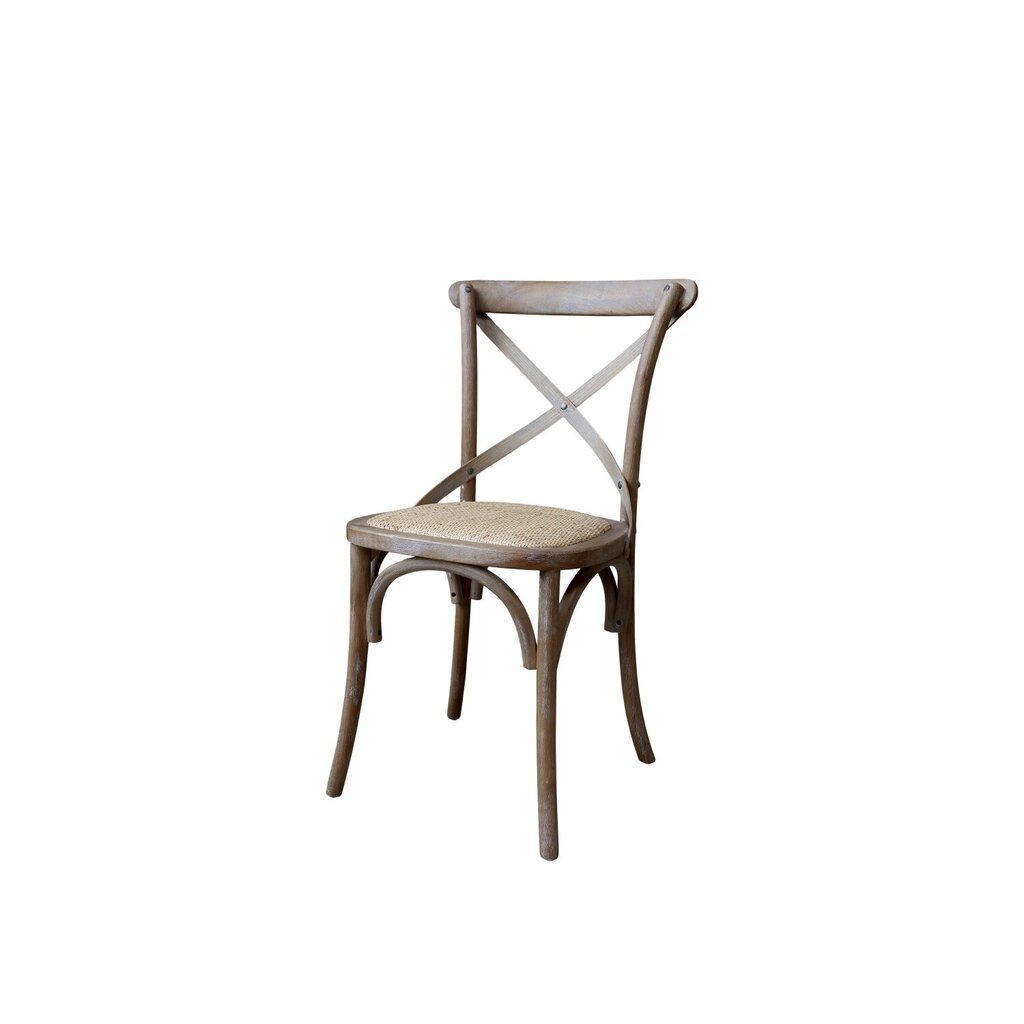 Chic Antique Französischer Esstischstuhl mit Geflechtsitz online kaufen bei SKANDEKO