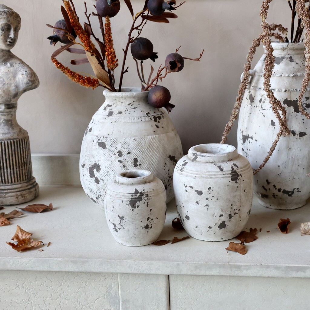 Chic Antique Frejus Topf aus Terrakotta groß online kaufen bei SKANDEKO (Ansicht 2)