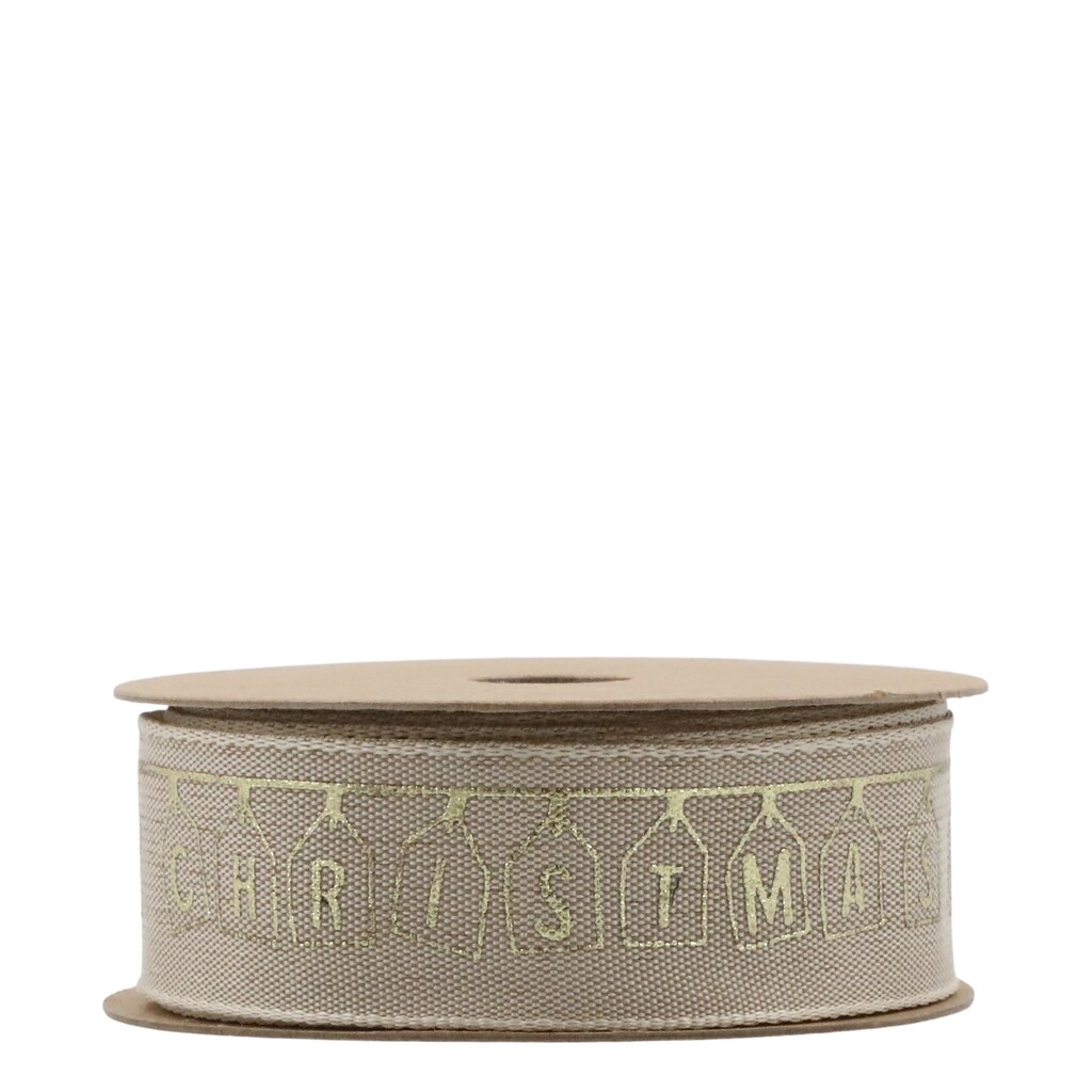 Chic Antique Geschenkband mit Merry Christmas  online kaufen bei SKANDEKO
