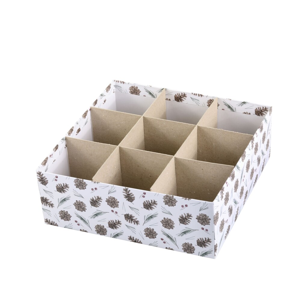 Geschenkbox 3er-Set mit Zapfen