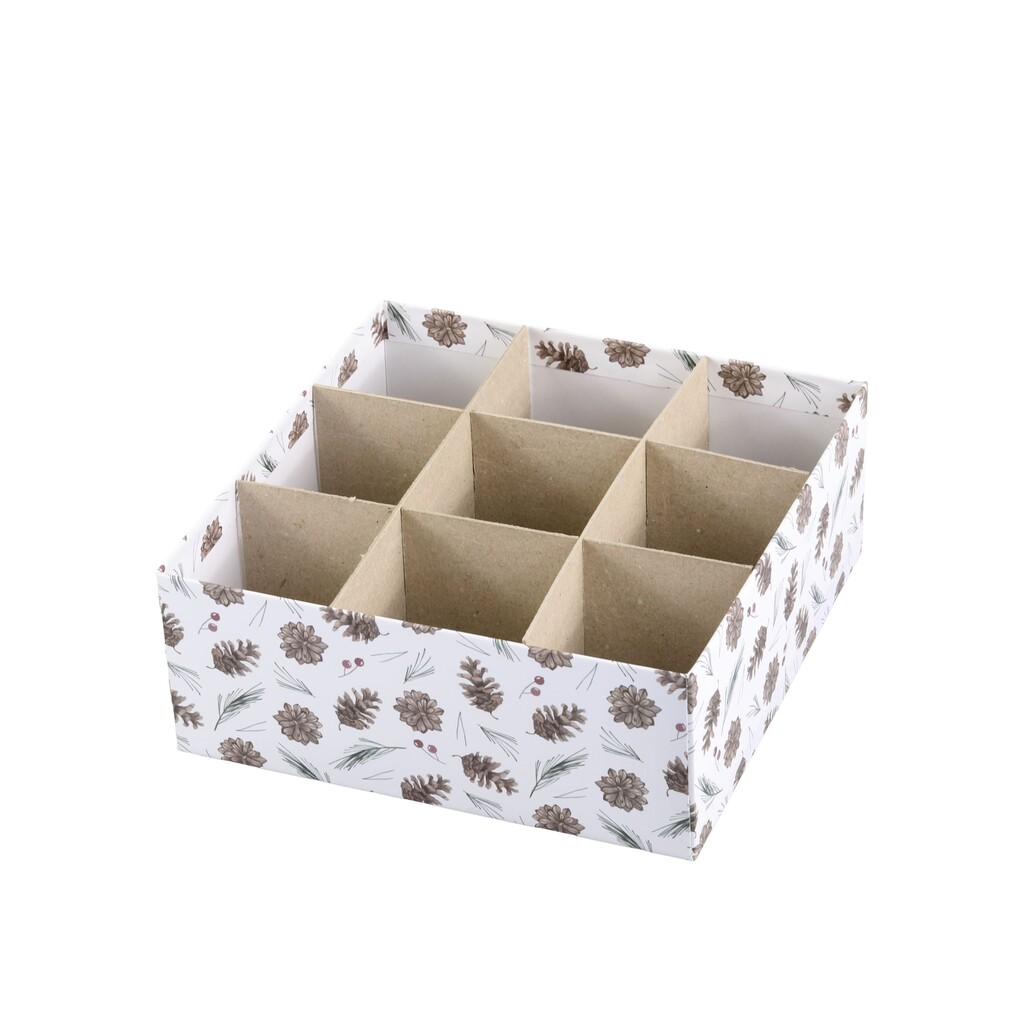 Geschenkbox 3er-Set mit Zapfen
