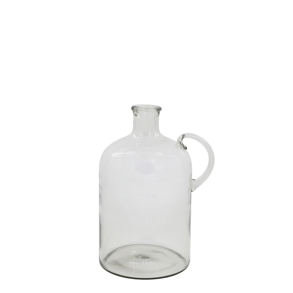Chic Antique Glas Flasche mit Text online kaufen bei SKANDEKO