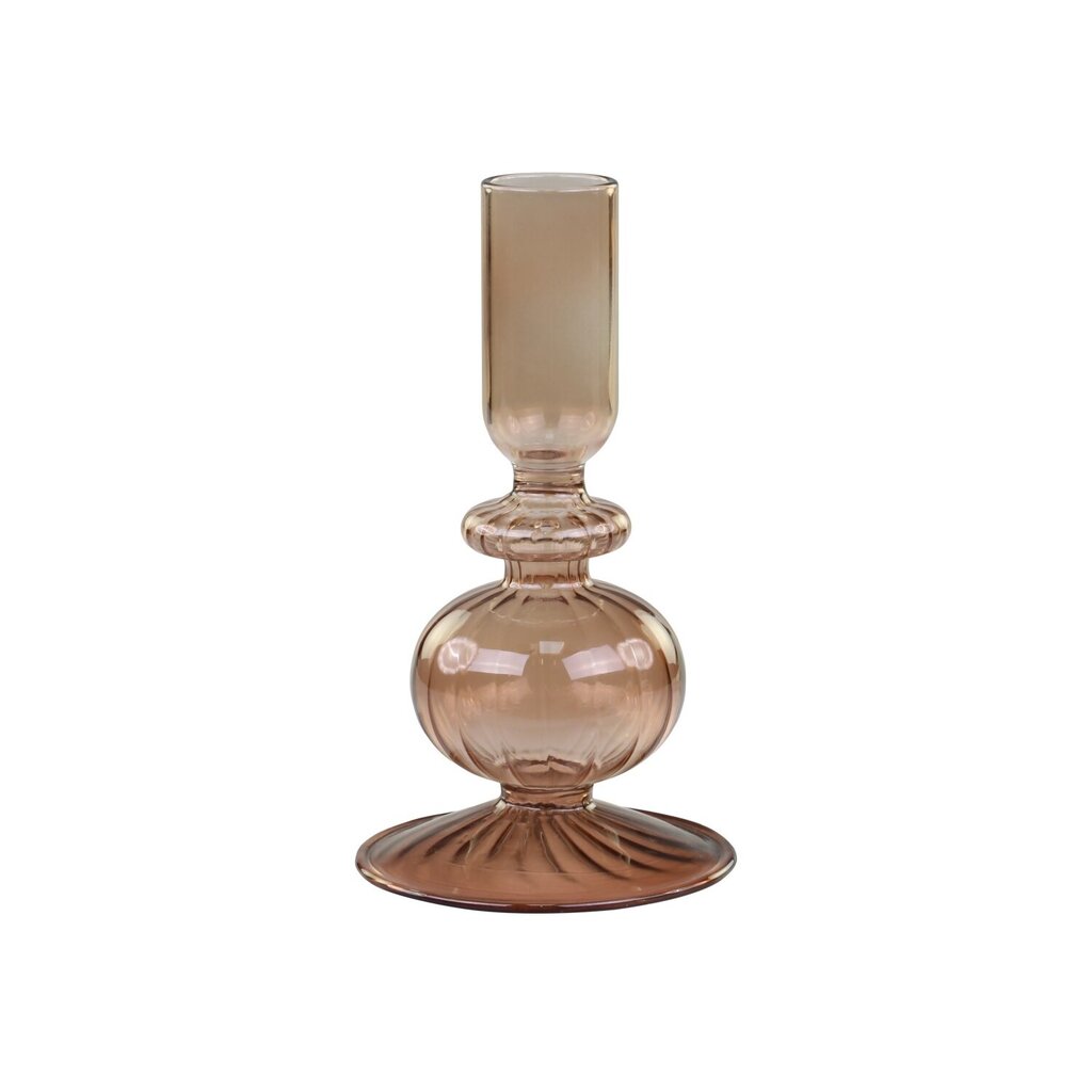 Chic Antique Glas Kerzenständer Karamel online kaufen bei SKANDEKO
