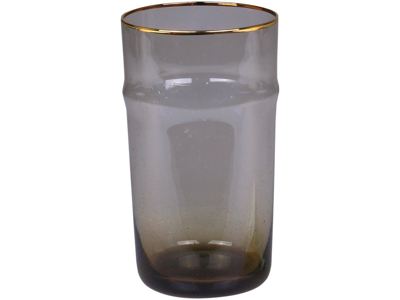 Chic Antique Glas mit Goldrand