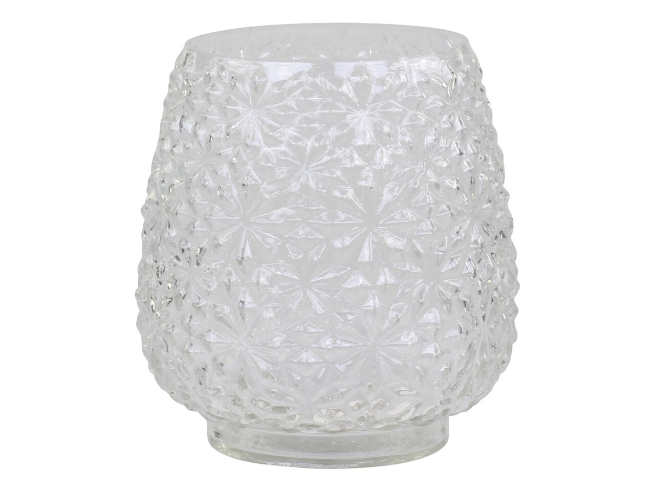 Chic Antique Glasvase mit Blumenmuster online kaufen bei SKANDEKO