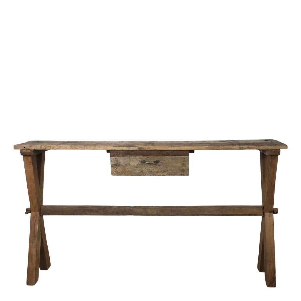 Chic Antique Grimaud Holz Tisch mit Schublade online kaufen bei SKANDEKO