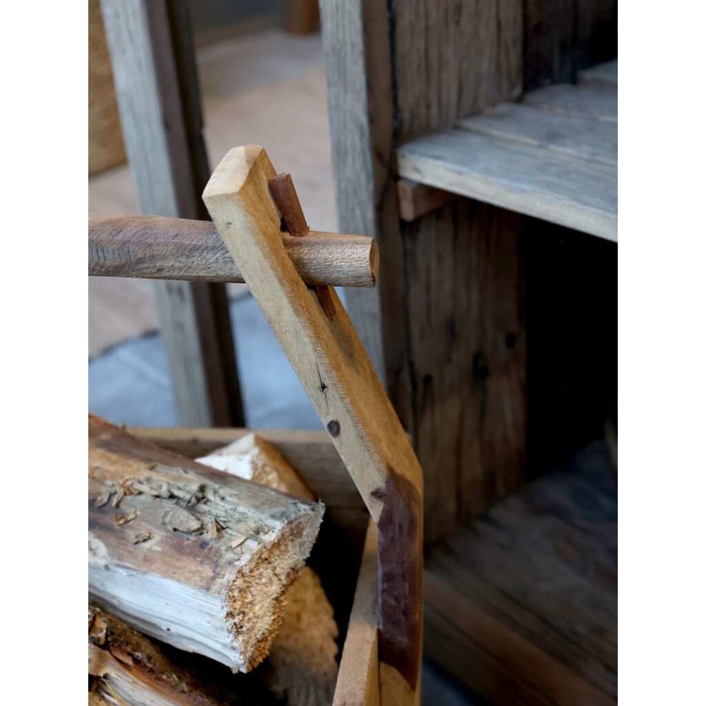 Chic Antique Grimaud Kasten mit Henkel – Rustikale Holzkiste aus Altholz