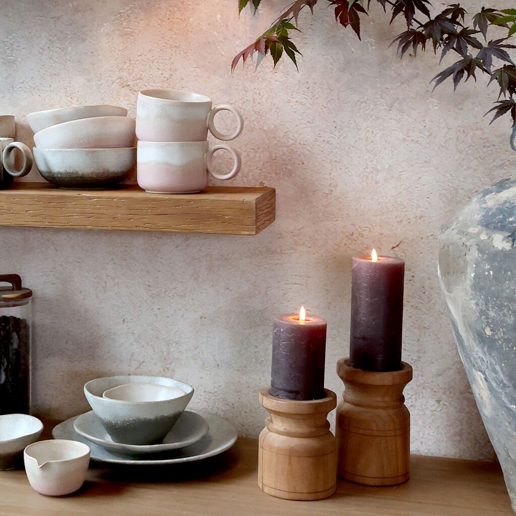 Chic Antique Grimaud Kerzenständer aus Holz online kaufen bei SKANDEKO (Ansicht 2)