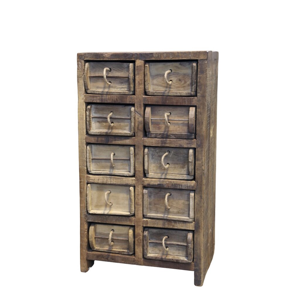 Chic Antique Grimaud Kommode mit 10 Backsteinformen online kaufen bei SKANDEKO