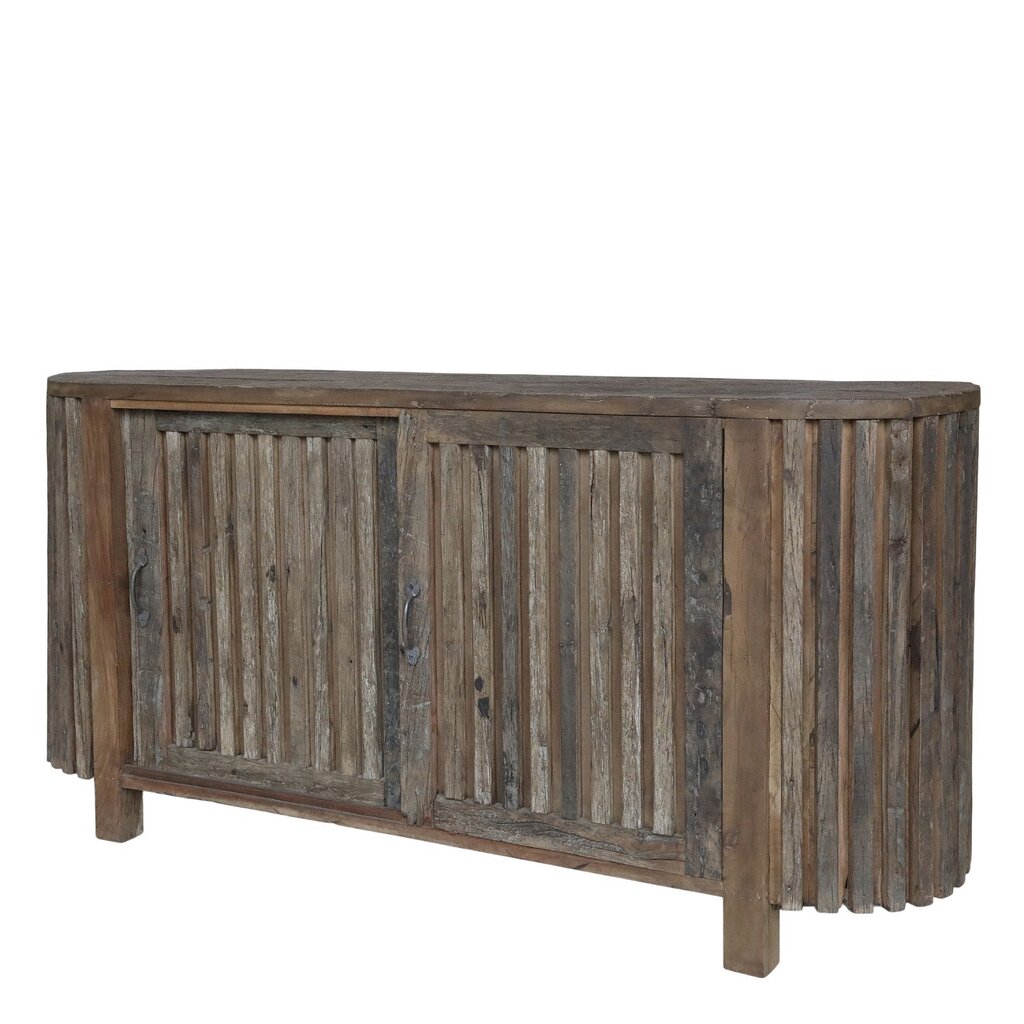 Chic Antique Grimaud Kommode mit Rillen und Schiebetüren online kaufen bei SKANDEKO