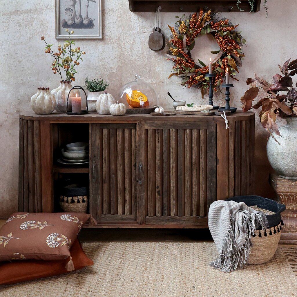 Chic Antique Grimaud Kommode mit Rillen und Schiebetüren online kaufen bei SKANDEKO (Ansicht 2)