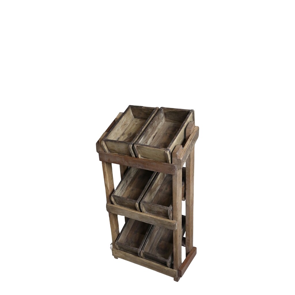 Chic Antique Grimaud Regal mit 6 Backsteinformen online kaufen bei SKANDEKO