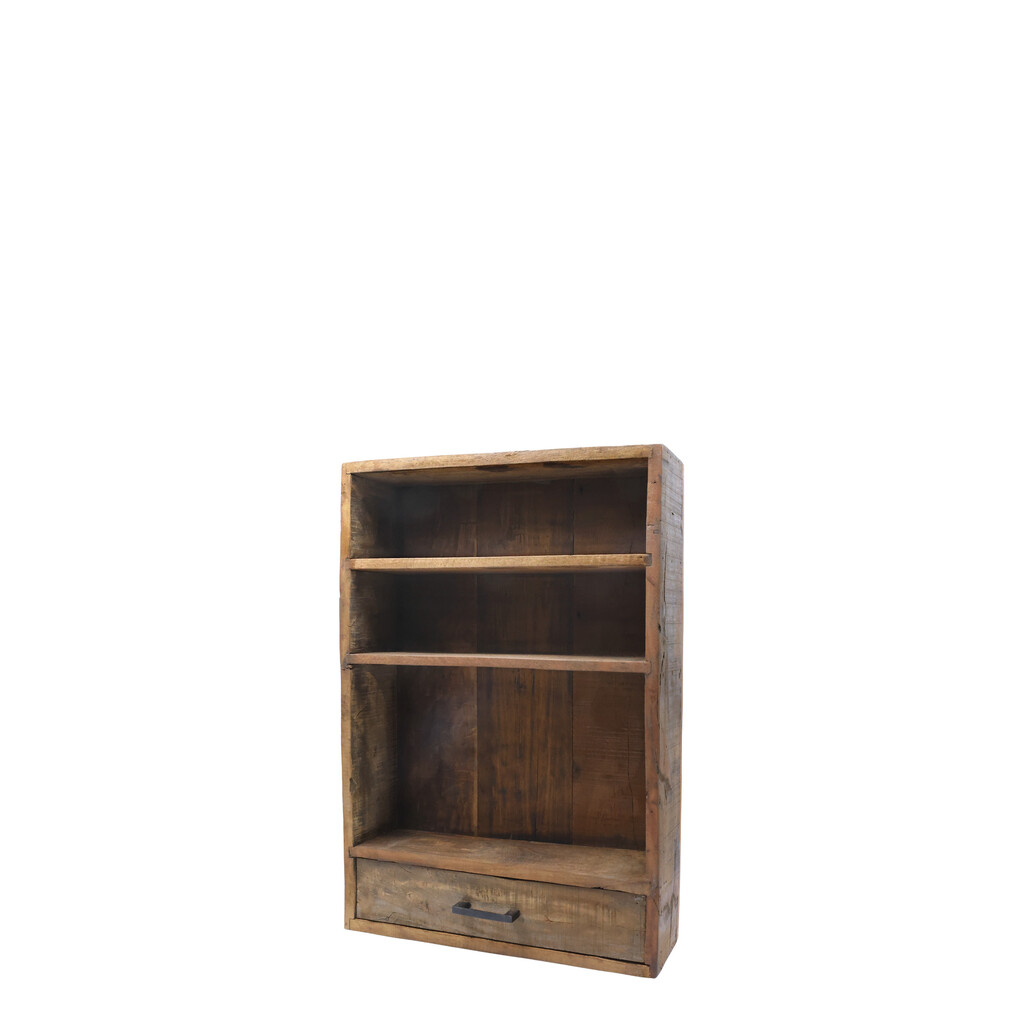 Chic Antique Grimaud Wandregal aus Recyclingholz mit Schublade online kaufen bei SKANDEKO