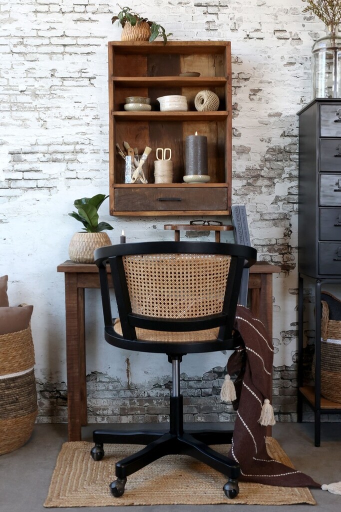 Chic Antique Grimaud Wandregal aus Recyclingholz mit Schublade online kaufen bei SKANDEKO (Ansicht 2)