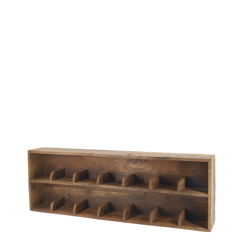 Chic Antique Grimaud Wandregal mit Unterteilung aus Recyclingholz online kaufen bei SKANDEKO