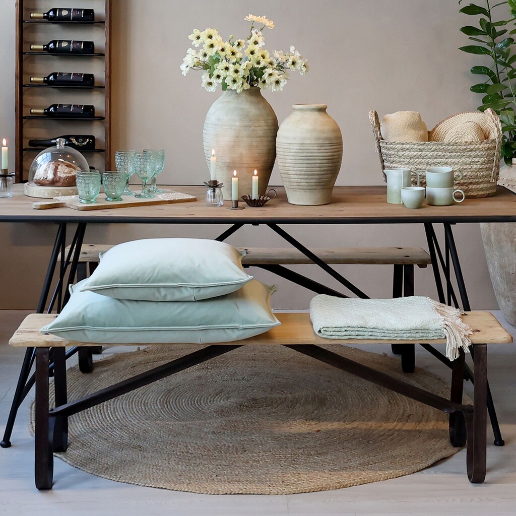 Chic Antique Grimaud Sitzbank mit Beinen aus Eisen online kaufen bei SKANDEKO (Ansicht 2)