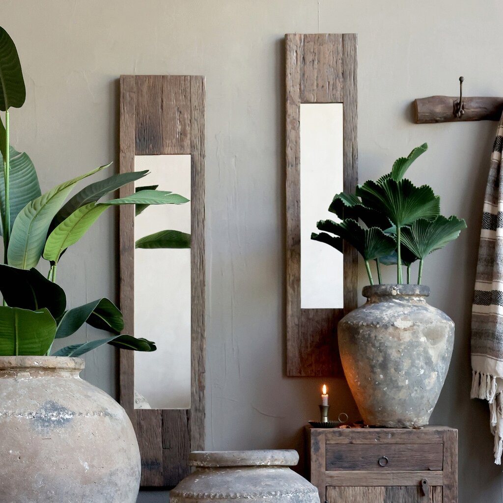 Chic Antique Grimaud Spiegel aus recyceltem Holz online kaufen bei SKANDEKO (Ansicht 2)
