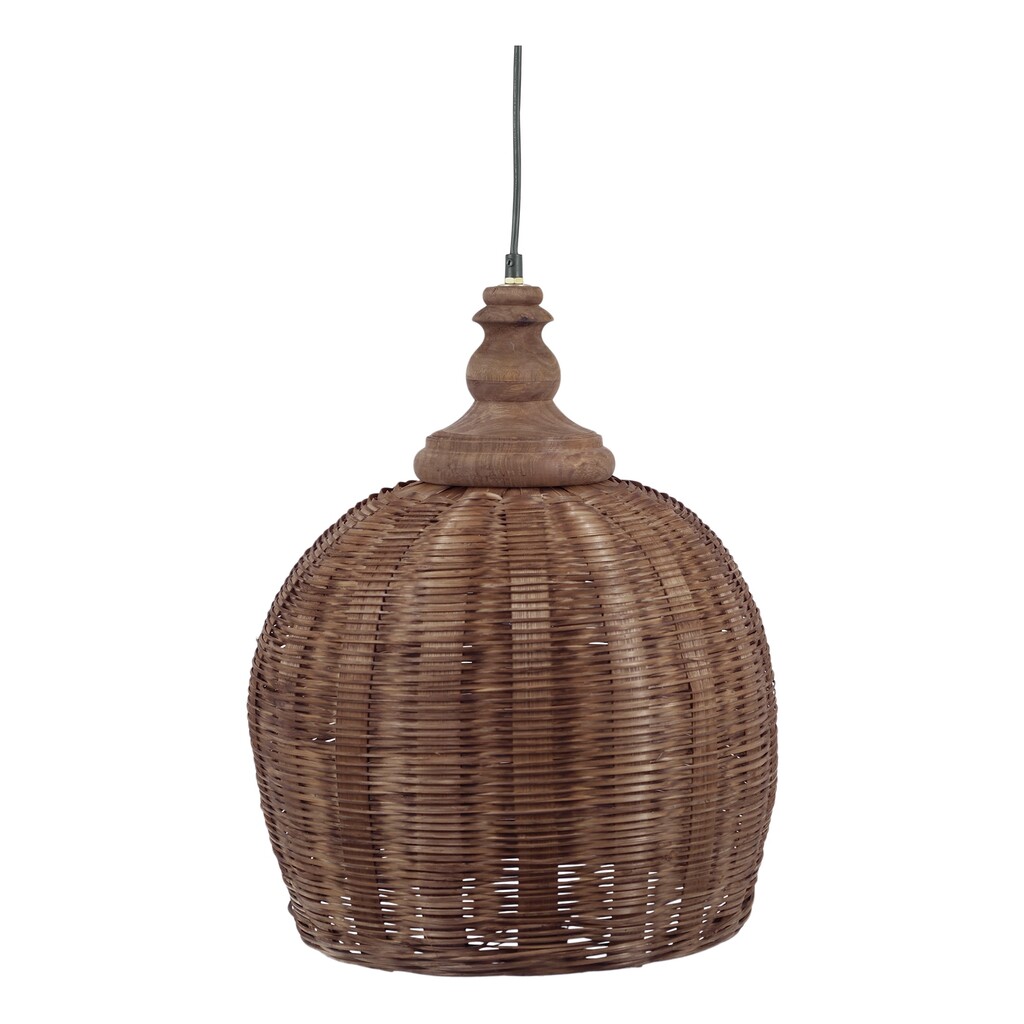 Chic Antique Rattan Hängelampe Ø 34 cm online kaufen bei SKANDEKO
