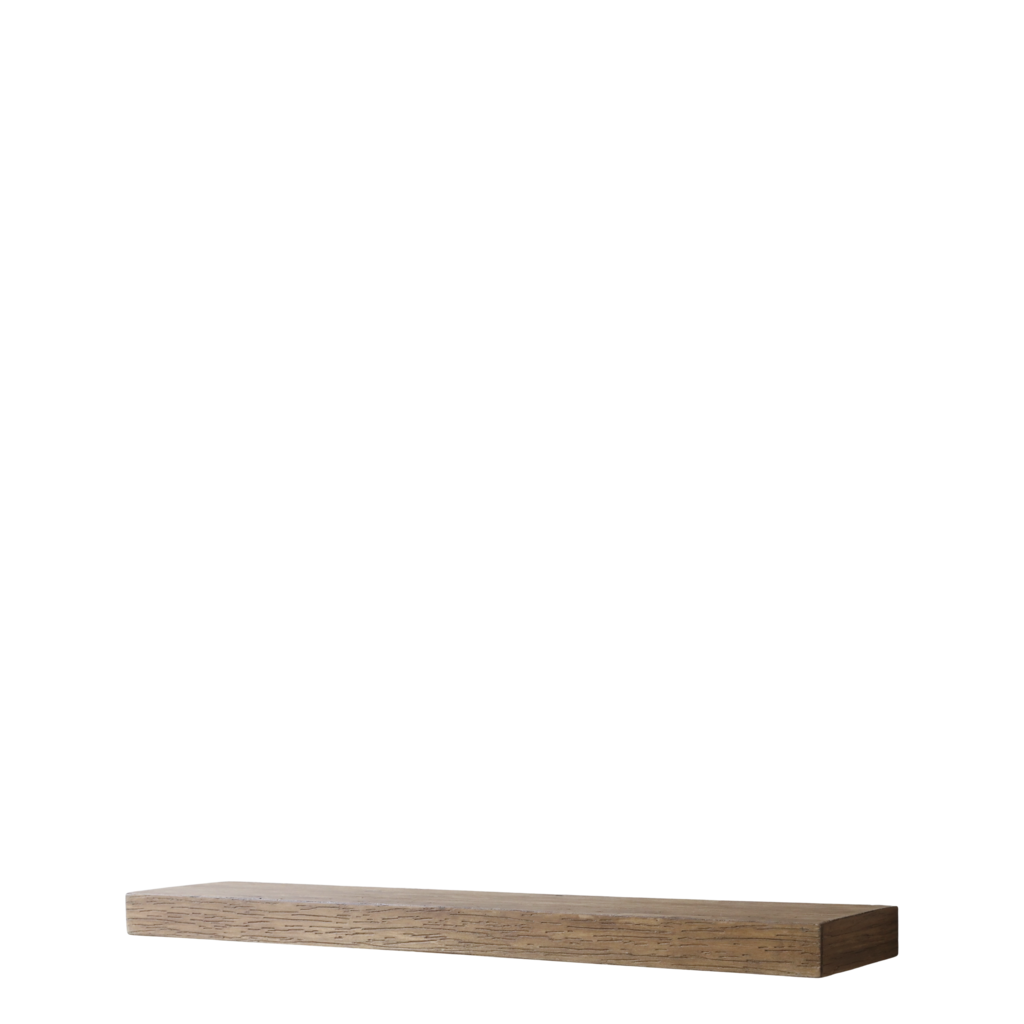 Halterloses Regalbrett aus Holz