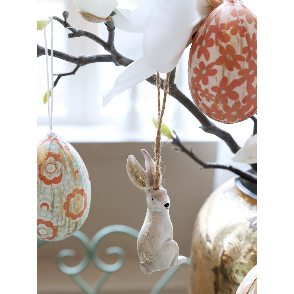 Chic Antique Kaninchen mit Blumen zum Aufhängen online kaufen bei SKANDEKO (Ansicht 2)
