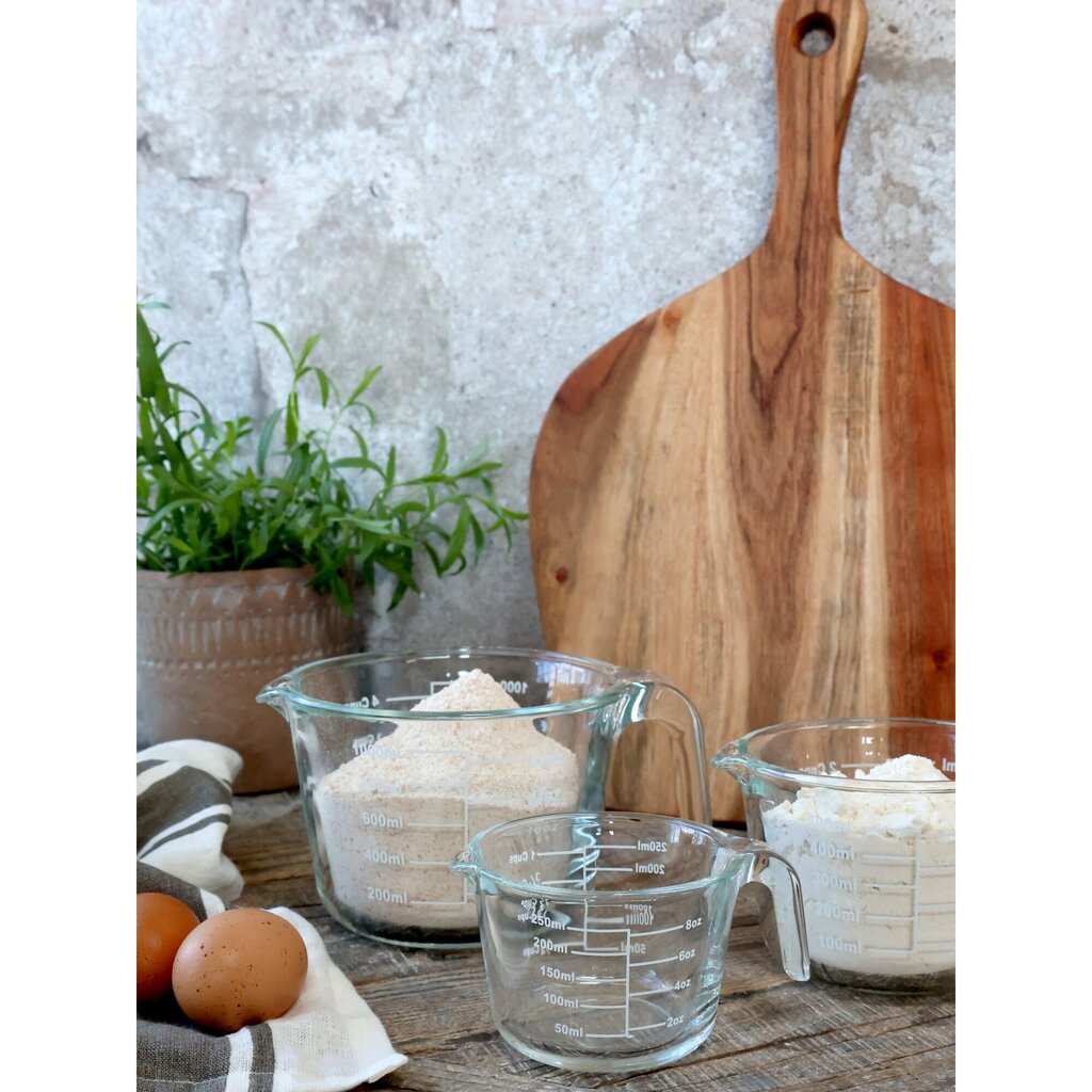 Chic Antique Kanne aus Glas mit Messeinheiten online kaufen bei SKANDEKO (Ansicht 2)